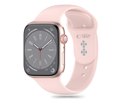 Pasek i akcesoria do zegarków TECH-PROTECT Silicone do Apple Watch 44/45/46/49 mm Light Pink 5906302310098